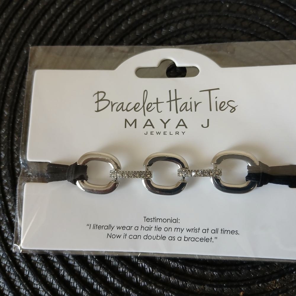 Set Of 4Maya J  Bracelet Hair Ties